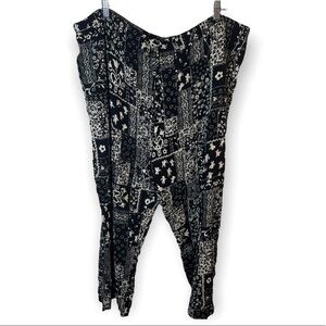 Coldwater Creek Floral Angel Print Straight Leg Pants Size XL